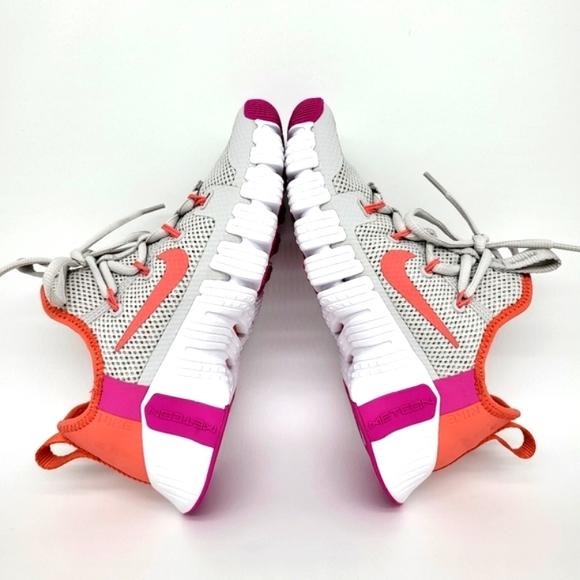 Nike Free Metcon 3 Vast Grey Fire Pink Women's Training Shoes - Picture 6 of 8